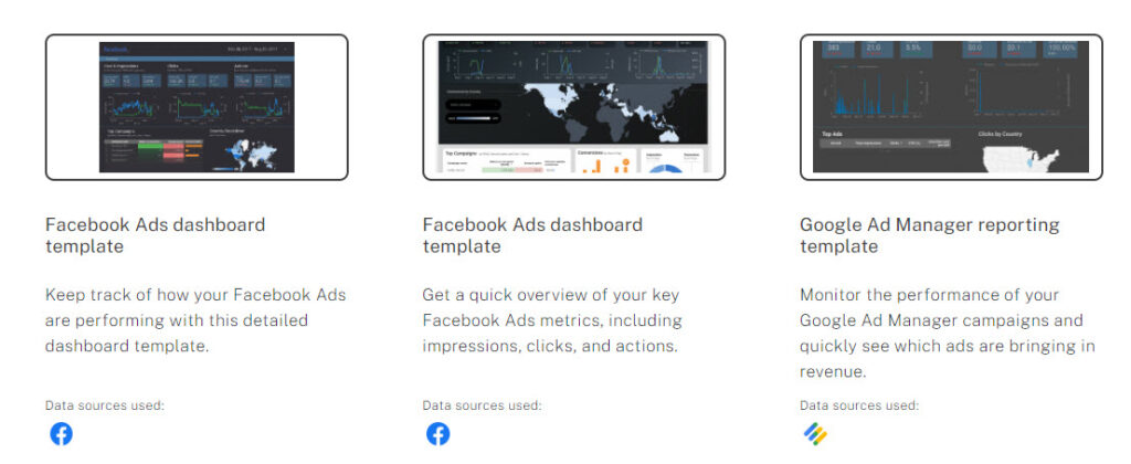 Tamplate Google data studio