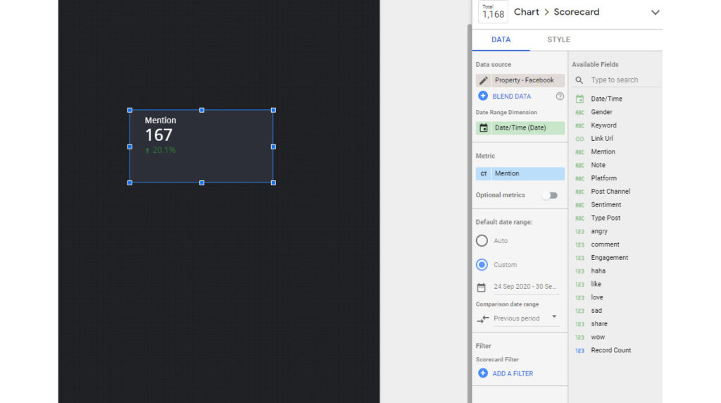 Marketing Dashboard Google Studio