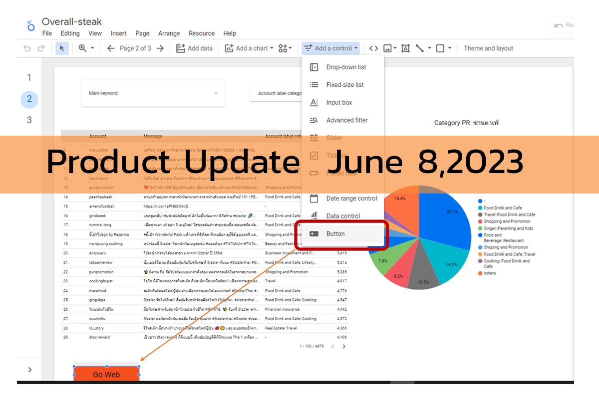 Product update looker Studio June 8, 2023
