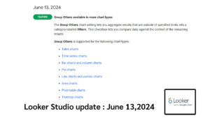 Looker Studio Update วันที่ 13 June 2024