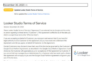 Looker Studio update วันที่ 30 Nov 2023